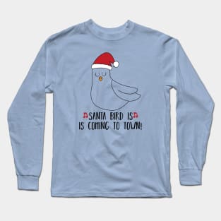 christmas humor santa bird Long Sleeve T-Shirt